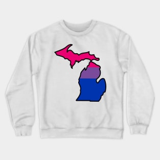 Michigan Bisexual Pride Flag Crewneck Sweatshirt